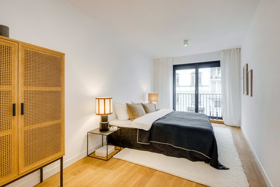 Schlafzimmer mit Ensuite-Bad