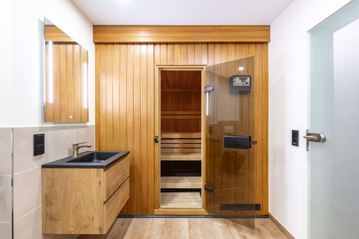 Sauna mit Bad
