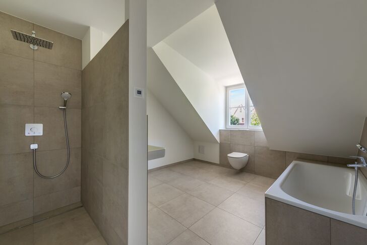 A comfortably designed bathroom