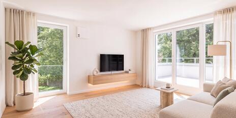 Zum Erstbezug: Moderne 3-Zimmer-Wohnung mit Wohnküche und Balkon