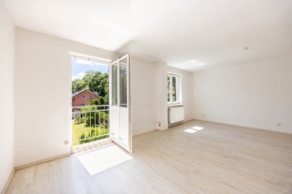 Schlafzimmer zum Garten