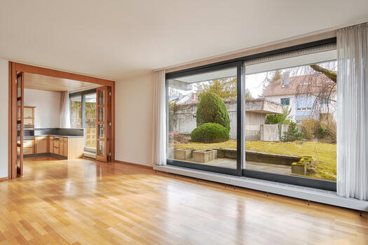 Floor to ceiling glass fronts