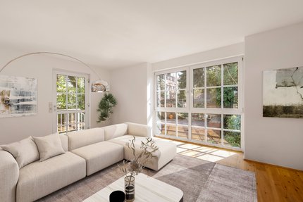 Sonniger Wohnbereich (visualisiert)