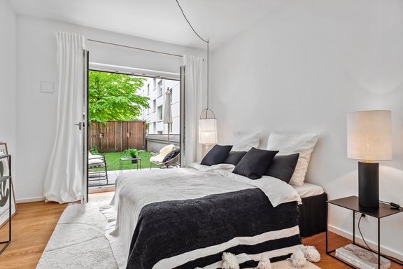 Ruhiges Schlafen zum Garten