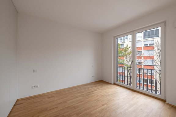 Schlafzimmer mit Einbauschrank