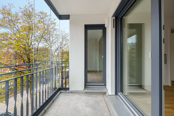 Verglaste Süd-Loggia