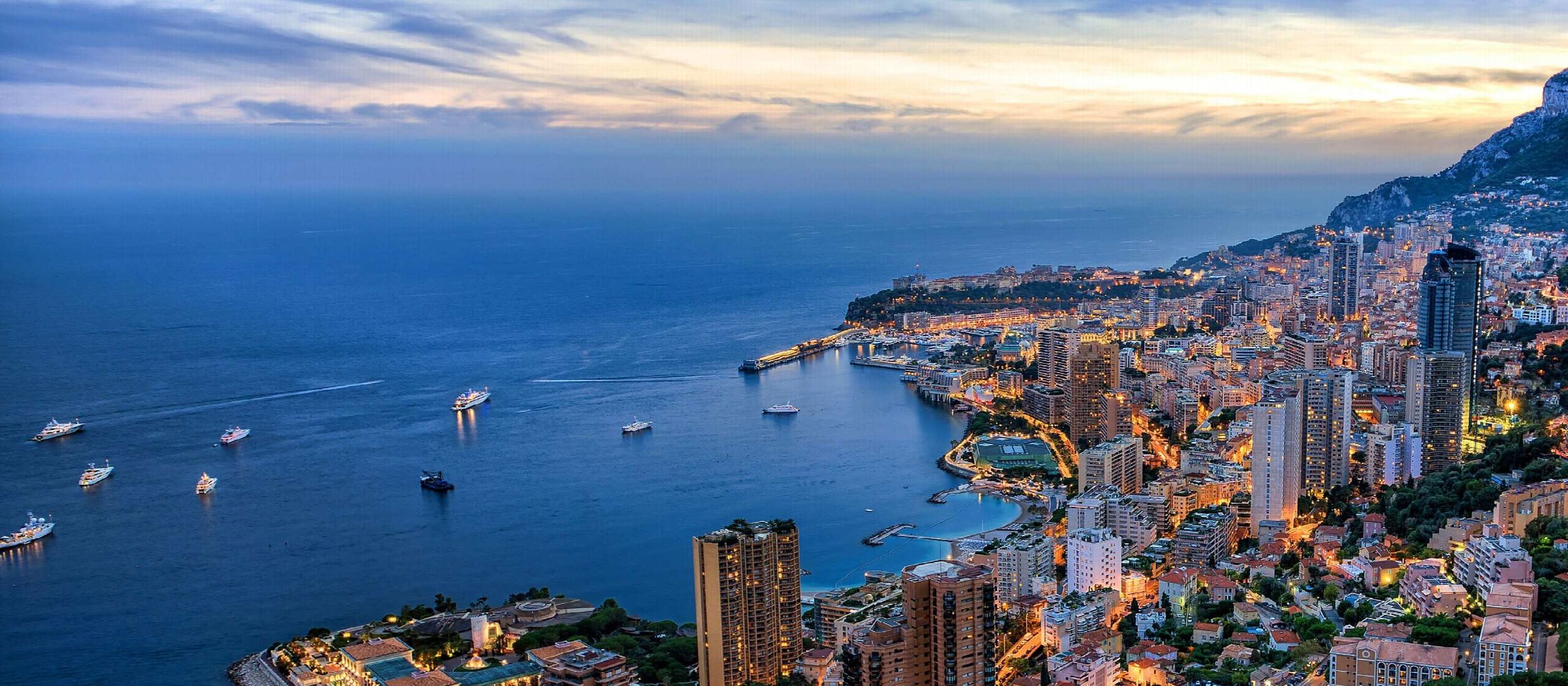 Monaco at dusk