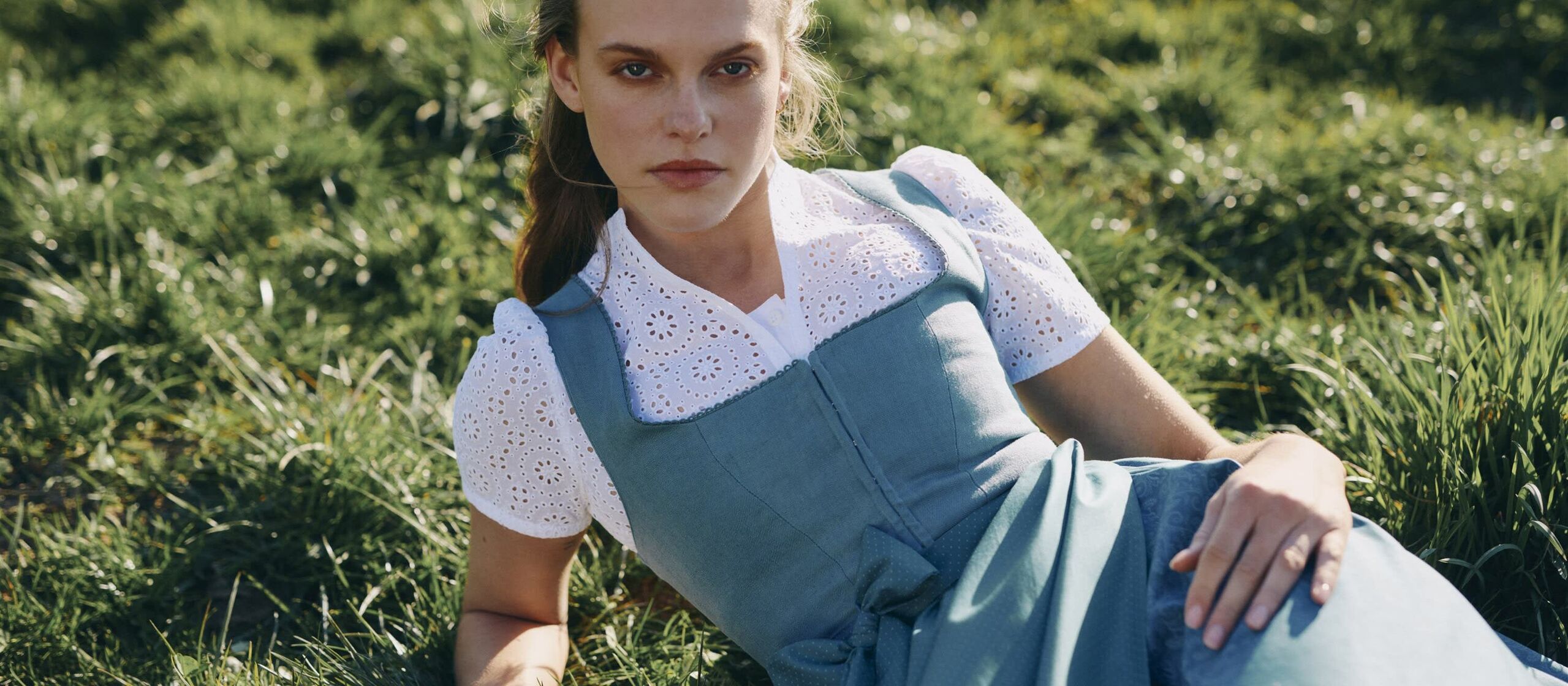 Dirndl in light blue