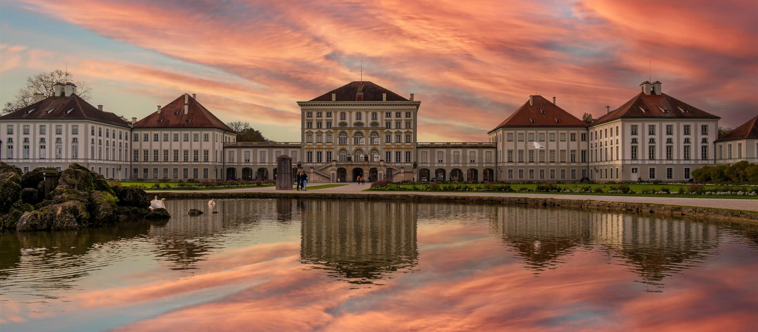 Schloss Nymphenburg im Abendlicht