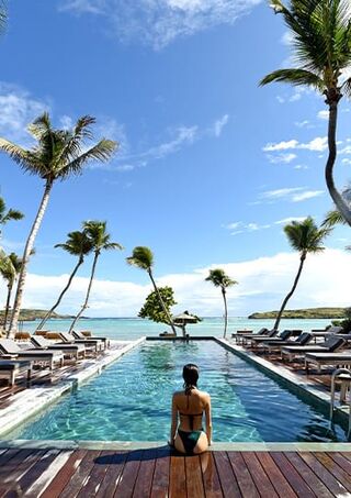 An iconic hotspot on St. Barth: the Infinity Pool at Hotel Le Sereno