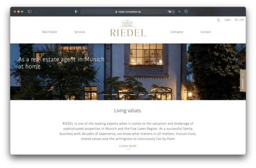 Website Englisch
