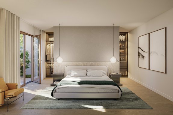 Master-Schlafen mit Ankleide