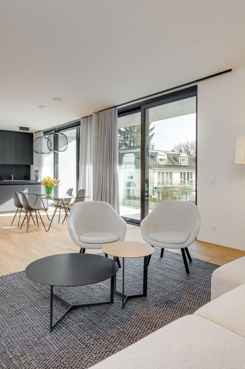 Example living and dining area