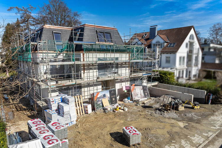 Baufortschritt im Rohbau