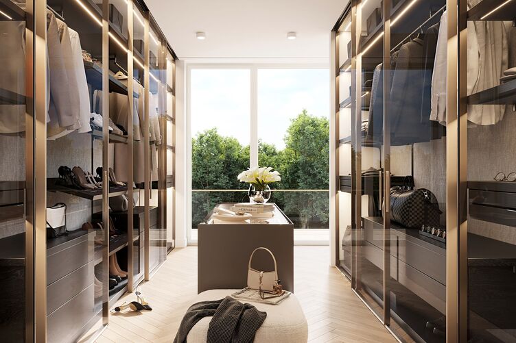 Elegant Dressing Room (Rendering)