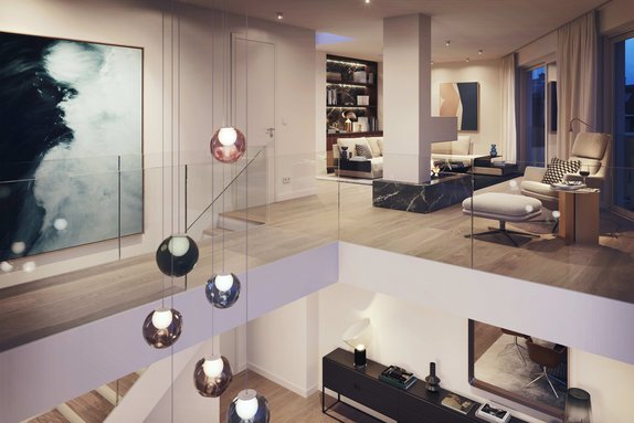 Penthouse on two levels