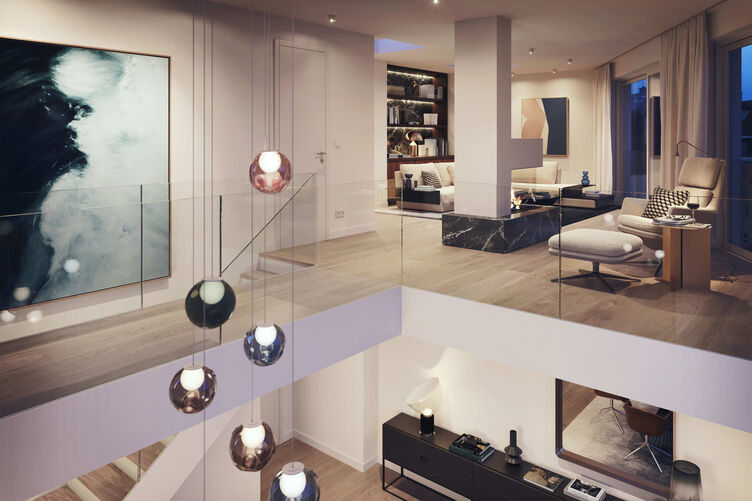 Penthouse on two levels