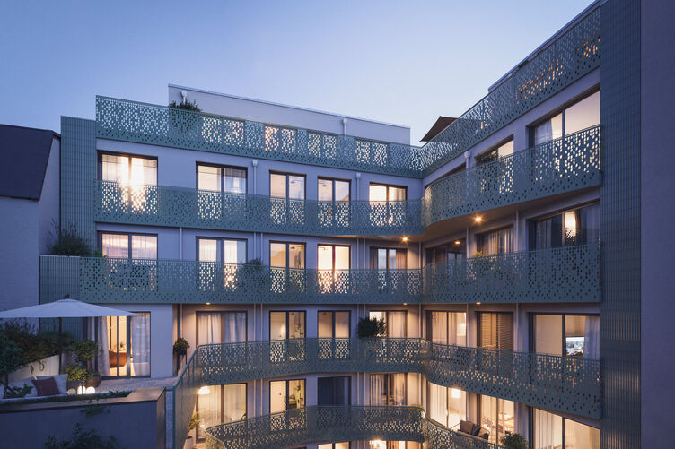 View inner courtyard