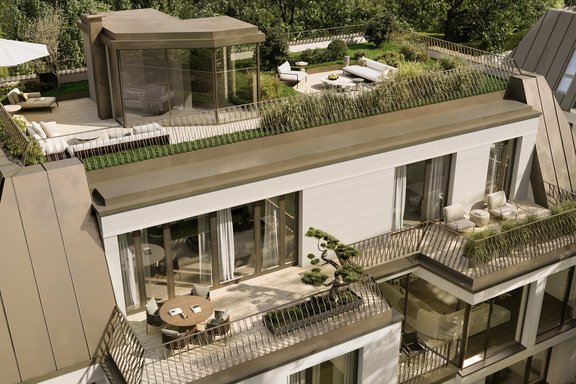 Atemberaubende Dachterrassen (Visualisierung)