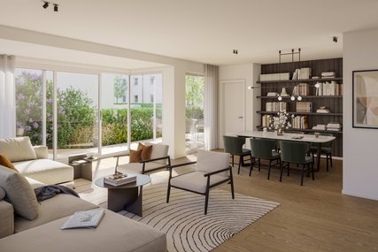 Livingbereich mit Gartenblick