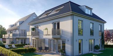 Moderne Wohnungen und familienfreundliche Stadthäuser in klassischer Architektur