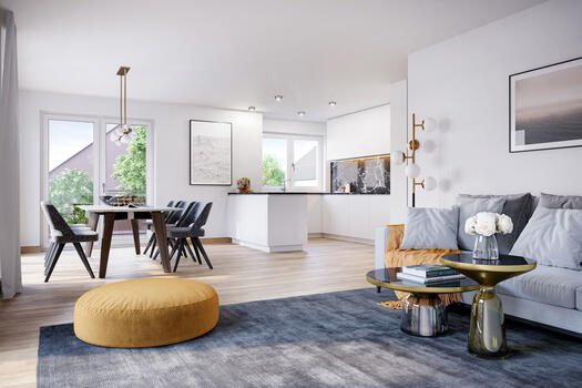 Living and dining area