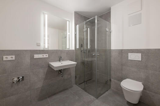 Bathroom with rain shower