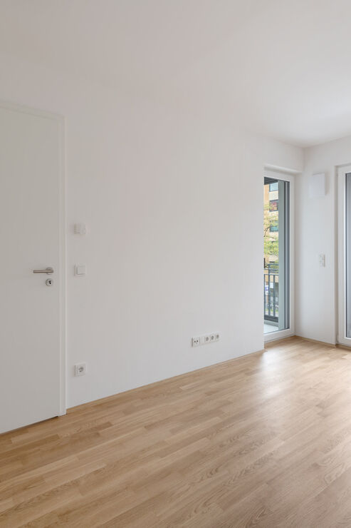 Bedroom with fitted wardrobe