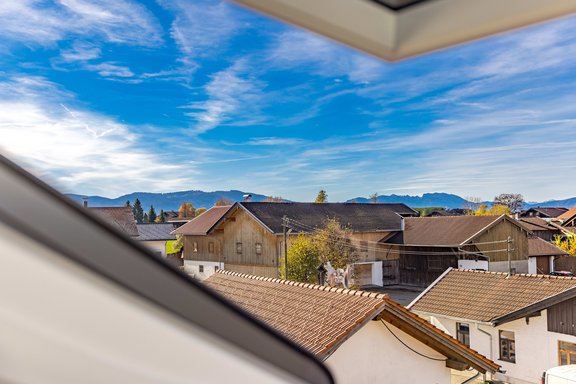 Blick auf die Bergkulisse