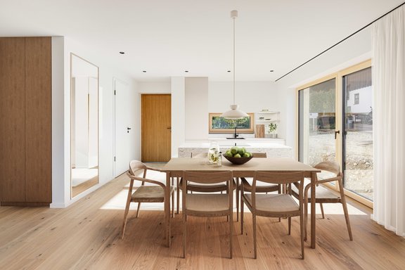 Große Glasfronten mit Aussicht