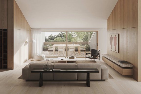 Sonnige Loggien im Dachgeschoss