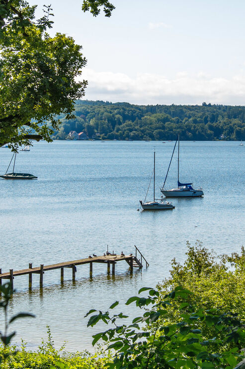 View from the property to the jetty