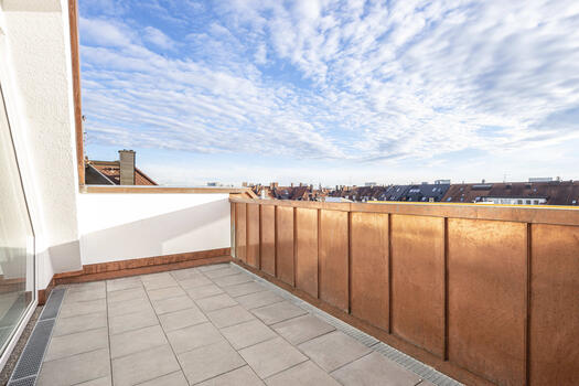 Roof terrace with south exposure