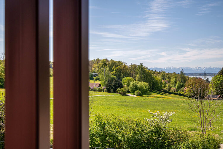 Balcony with lake view