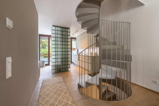 Show house Cooking floorboard stairs