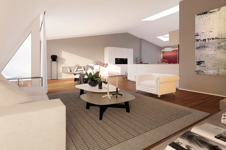 Apartment house penthouse