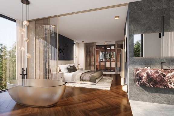 Luxurious master suite