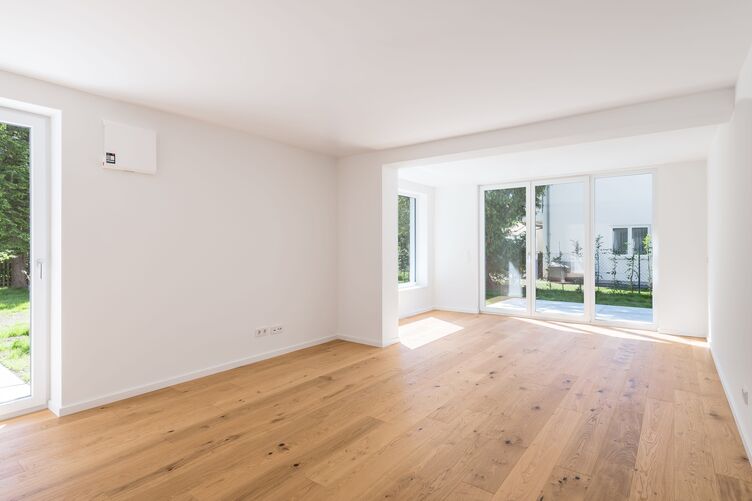 Bright living and dining areas