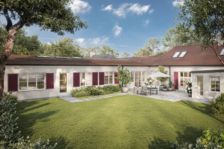 Bungalow-Typen in München — Atriumbungalow und Flachdach-Bungalow zur Miete
