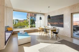 Bathroom lake view